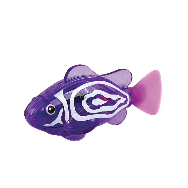 Swimming Fish Bath Toy Light Up Electric Water Toy for Kids