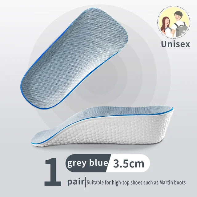 Height Increasing Insoles Memory Foam Arch Support Heel Lift 1.5–3.5cm