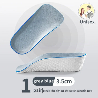 Height Increasing Insoles Memory Foam Arch Support Heel Lift 1.5–3.5cm