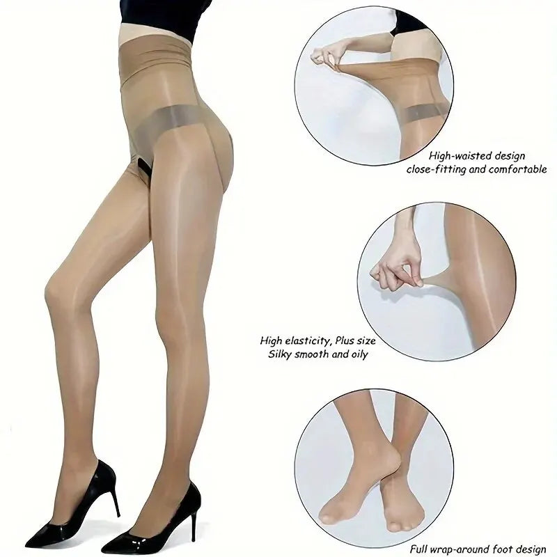 8D Pantyhose for Women – Smooth Sheer High Waist Tights