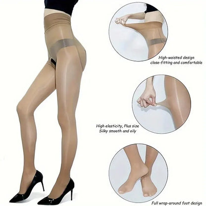 8D Pantyhose for Women – Smooth Sheer High Waist Tights