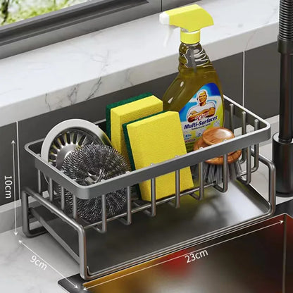 Kitchen Sink Organizer with Tilted Water Tray