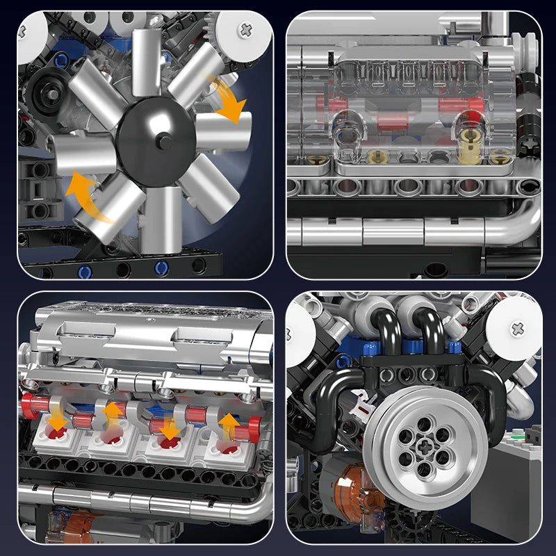 V8 Engine Building Blocks