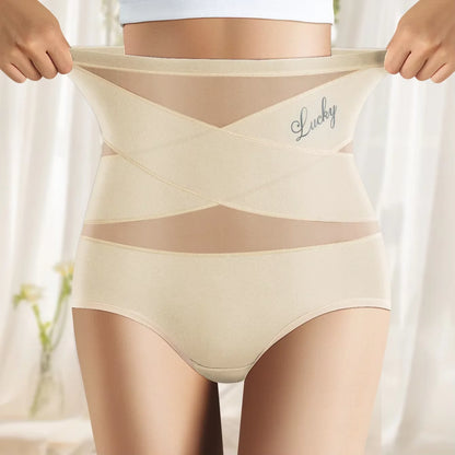 High Waisted Women’s Panties – Breathable Mesh Briefs