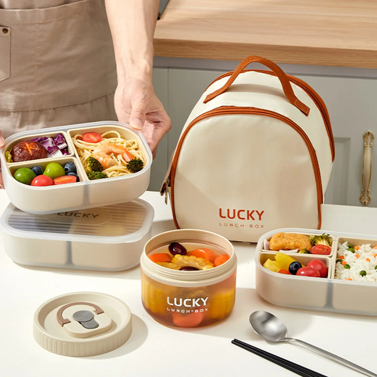 3 Compartment Bento Box