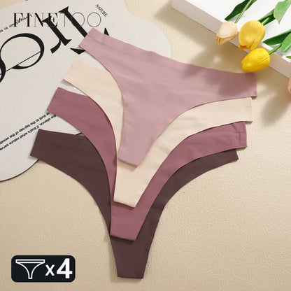 Seamless Women’s Underwear – 4-Piece Invisible Panties Set