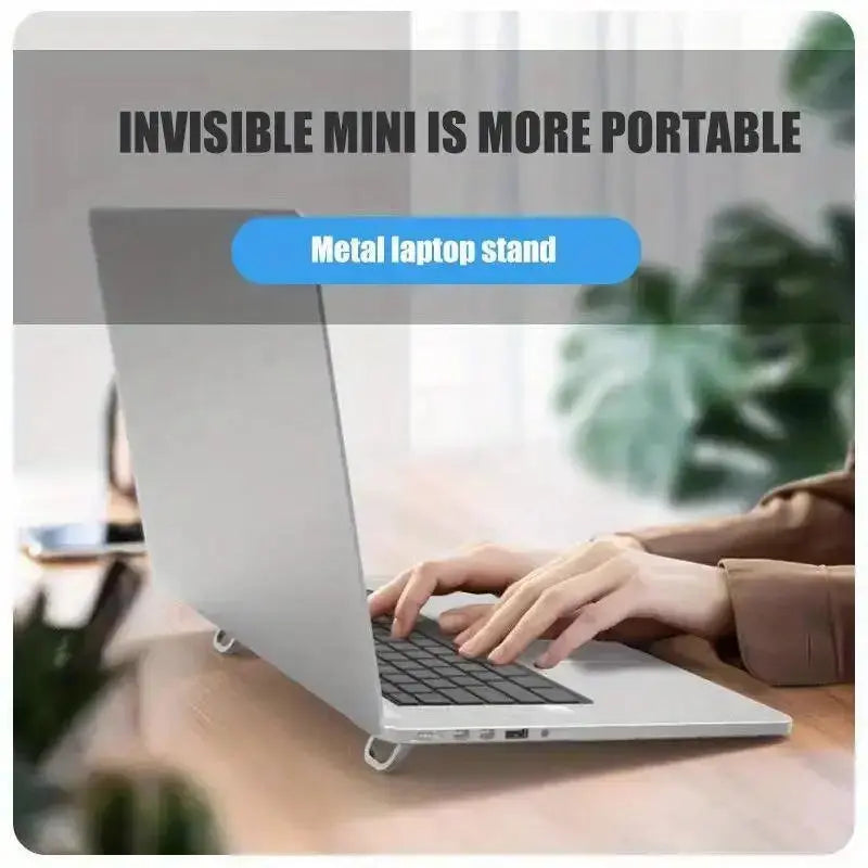 Portable Laptop Stand Set – 2-Pack with Keyboard Riser