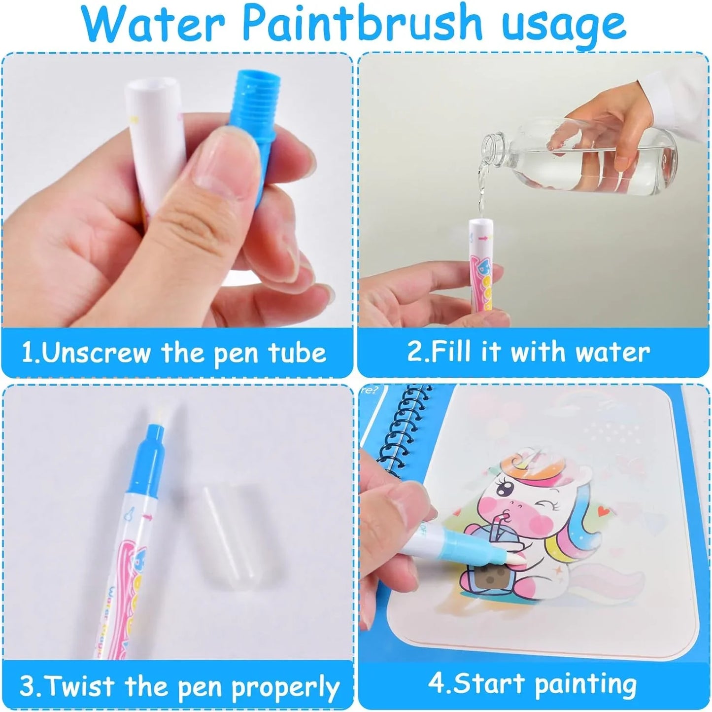 Magic Water Coloring Book