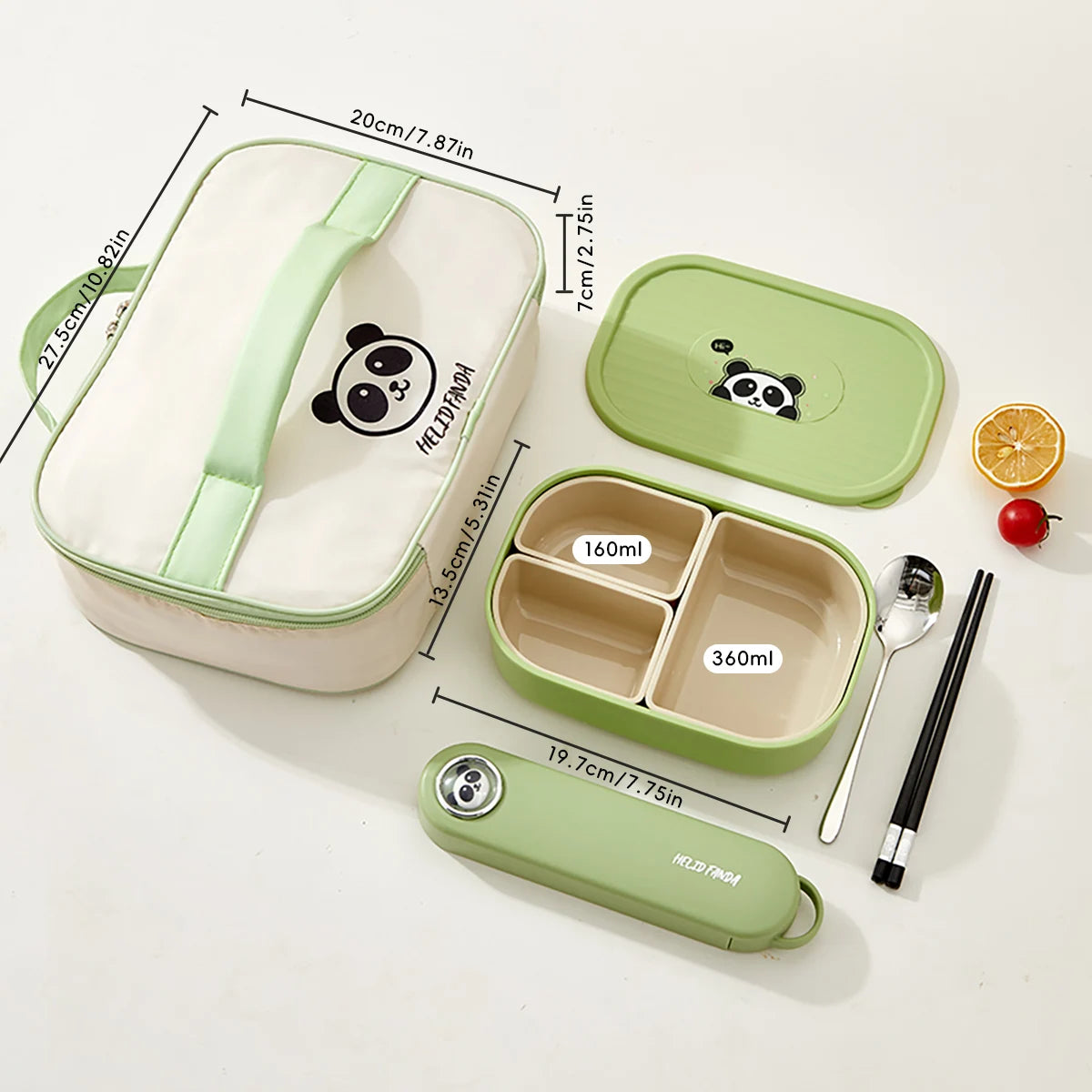 3 Compartment Bento Box
