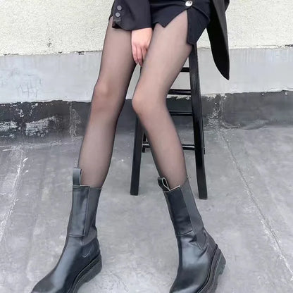 Women’s Thigh High Stockings – Black & White Costume Style