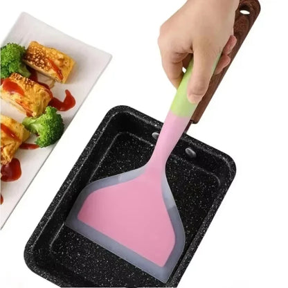 Silicone Pancake Spatula Heat Resistant Wide Kitchen Turner