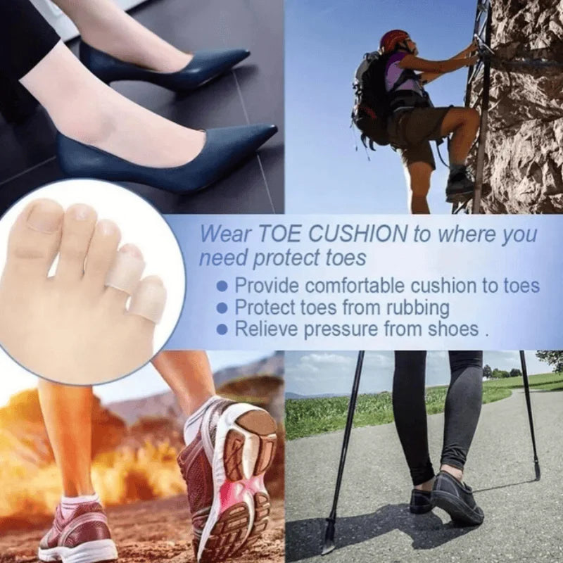 Silicone Toe Protectors – Soft Gel Cushion Foot Pads