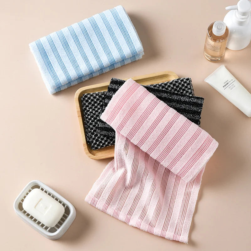 Exfoliating Back Scrubber Japanese Body Scrub Towel for Shower