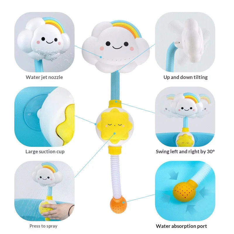 Cloud Faucet Bath Toy – Kids Water Spray Shower Toy