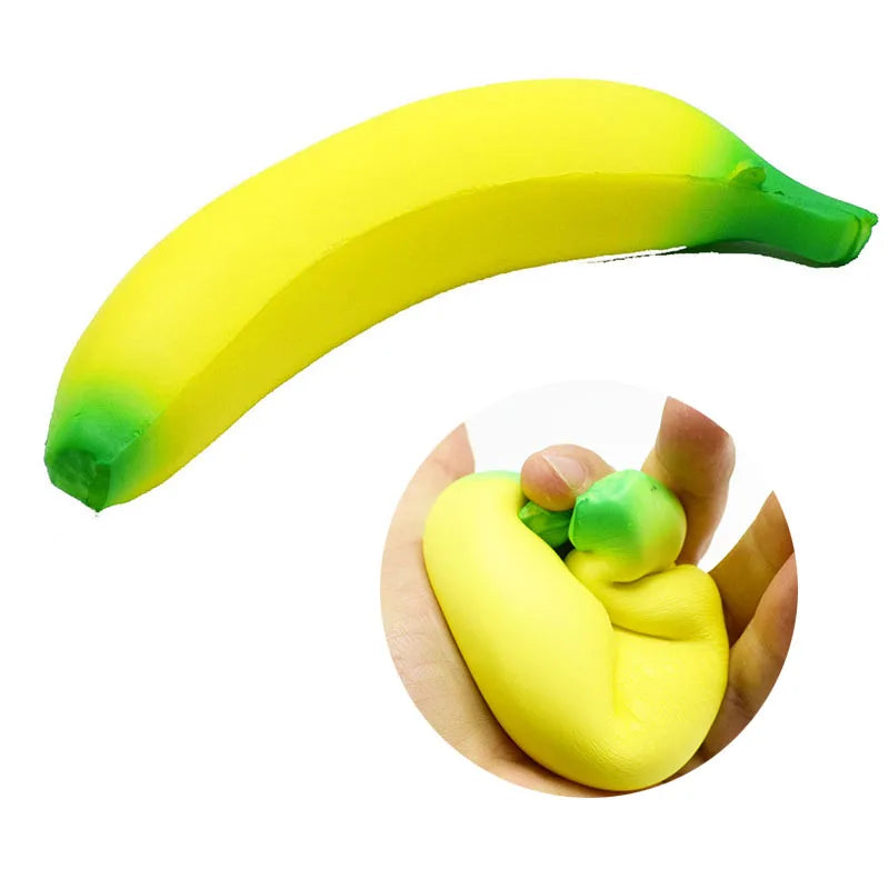 Banana Squishy Toy – Slow Rising PU Foam Stress Relief