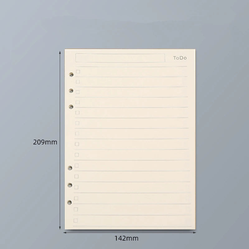 Loose Leaf Notebook Refill – A5 A6 A7 Lined, Blank & Grid Paper