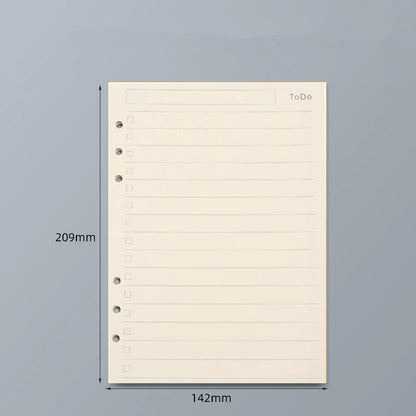 Loose Leaf Notebook Refill – A5 A6 A7 Lined, Blank & Grid Paper