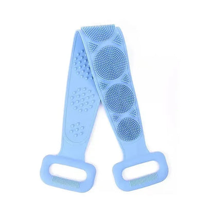 Silicone Back Scrubber Shower Belt Body Exfoliating Brush