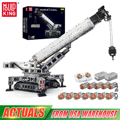 RC Motorized Crane Building Blocks