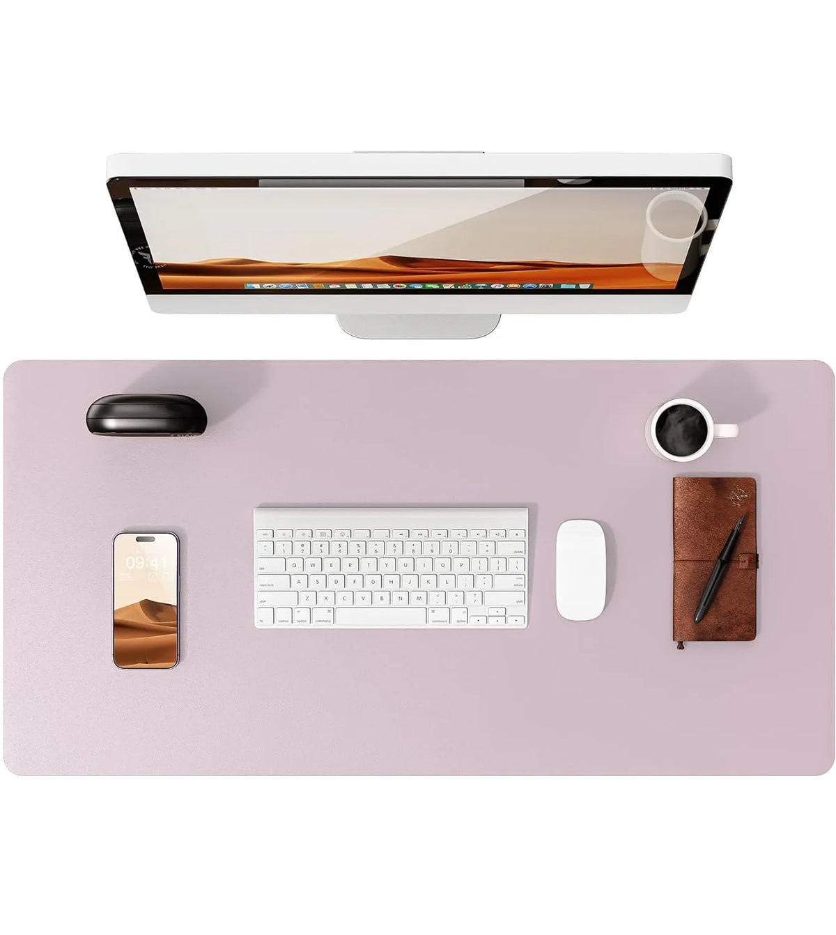 Large Desk Mat – PU Leather Mouse Pad & Desk Protector