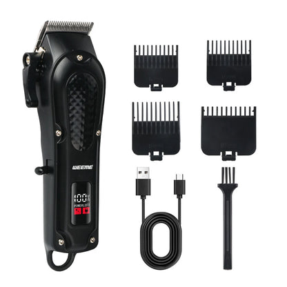 Rechargeable Hair Clipper for Men, Beard & Nose Trimmer Kit