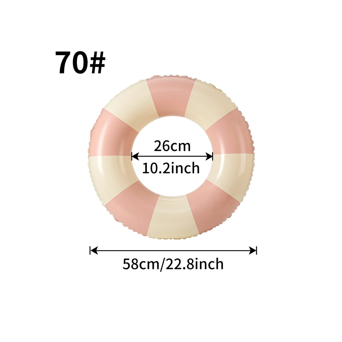 Inflatable Swimming Ring Macaron Pool Float for Summer Pool Parties