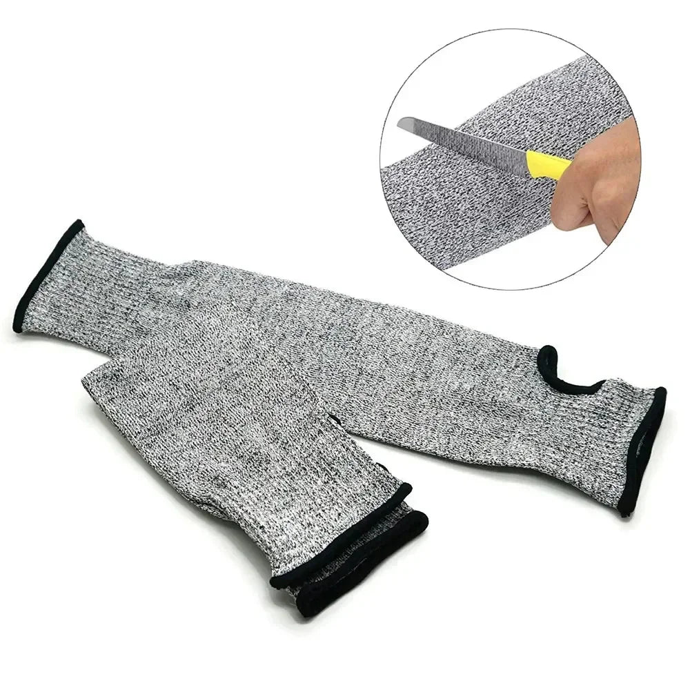 Cut Resistant Arm Sleeves Level 5 Protective Safety Guards 30-35cm