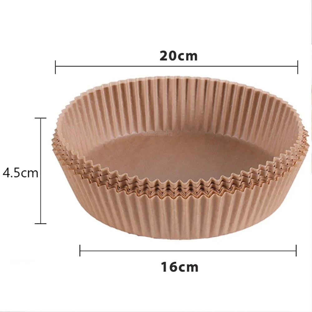 Air Fryer Paper Liners Disposable Round Parchment Baking Sheets