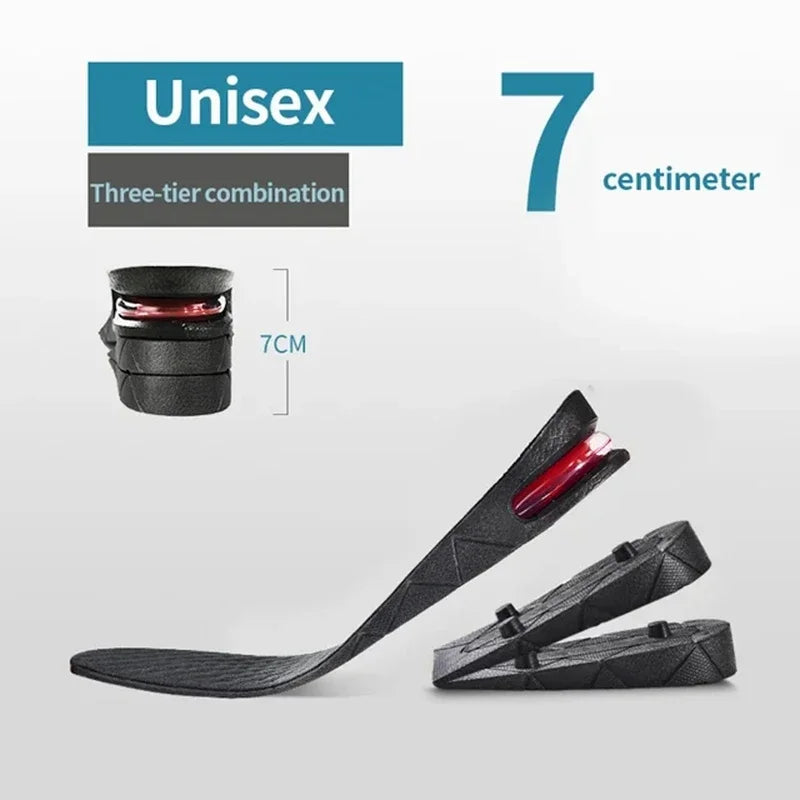 Height Increase Insoles Adjustable 3–9cm Heel Lift Shoe Inserts