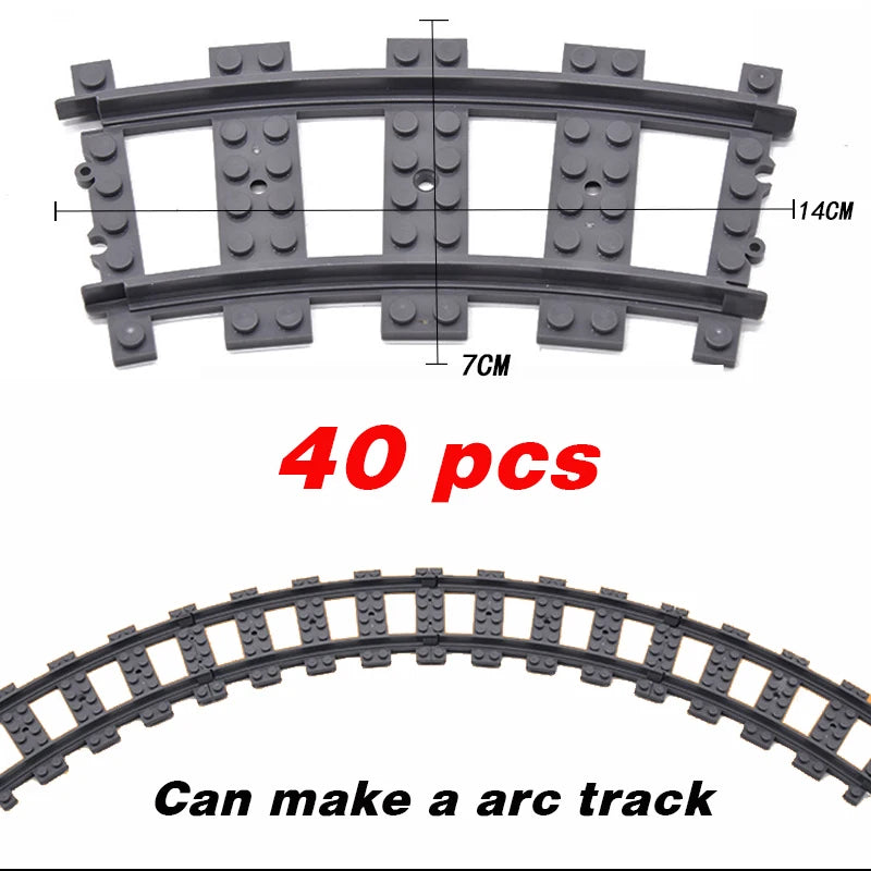 Train Building Set with Flexible Tracks – Railway Model Blocks