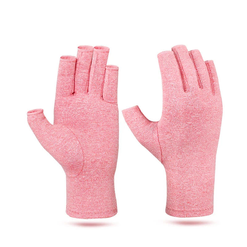 Fingerless Compression Gloves for Sports Hand Support 1 Pair