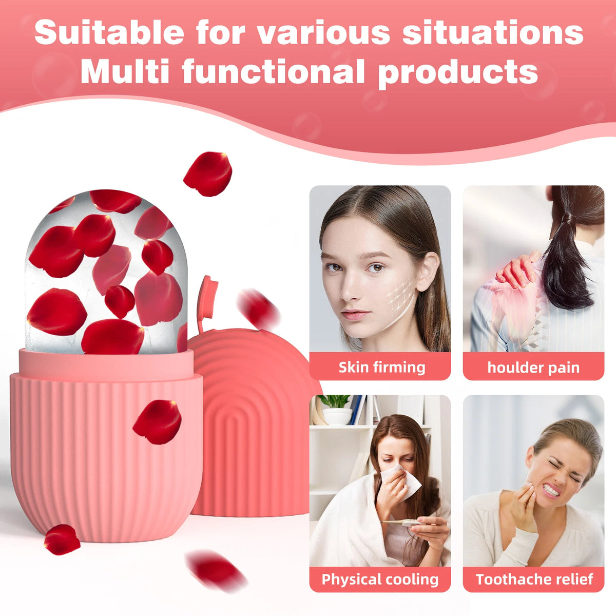 Silicone Face Ice Roller