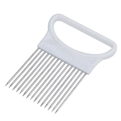 Onion Slicer Stainless Steel Vegetable Cutter & Onion Holder