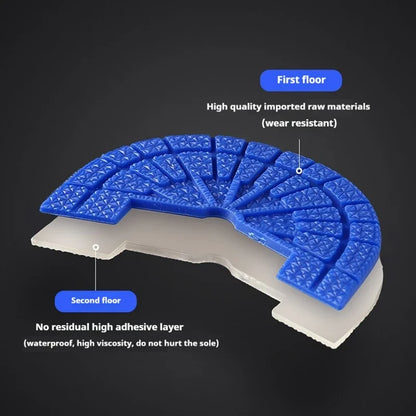 Self-Adhesive Shoe Sole Stickers – Non-Slip Rubber Heel Pads