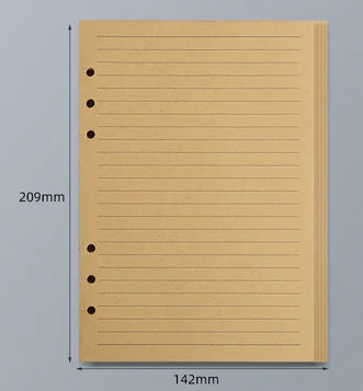 Loose Leaf Notebook Refill – A5 A6 A7 Lined, Blank & Grid Paper