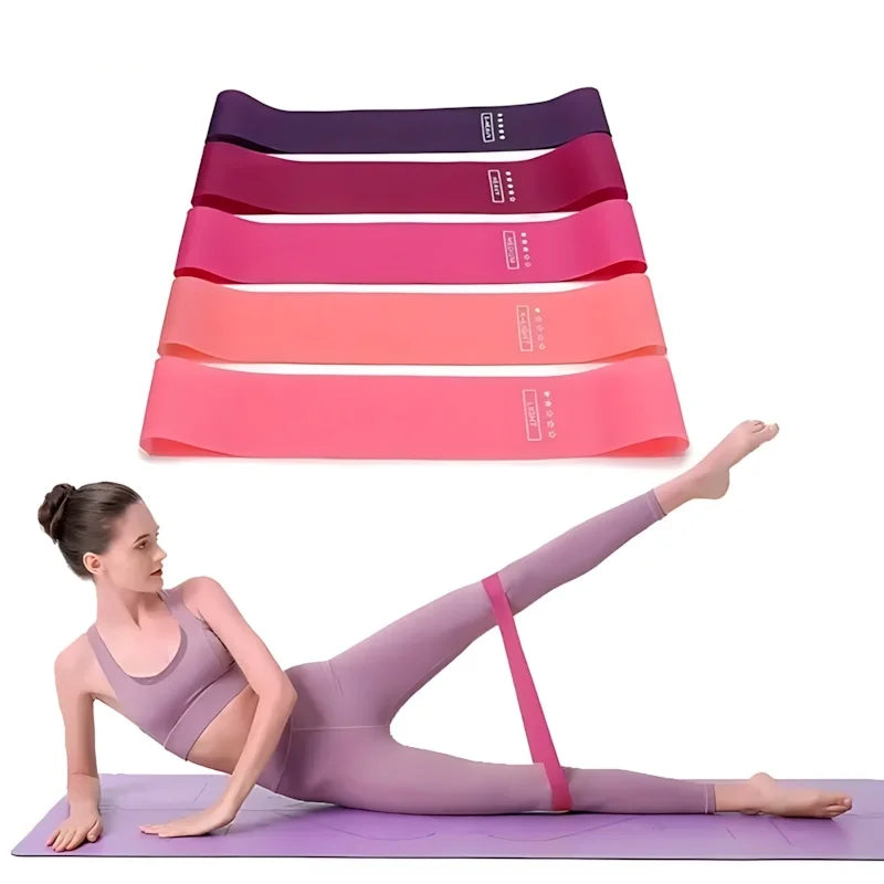 Resistance Bands Set of 5 for Strength Training Home & Travel