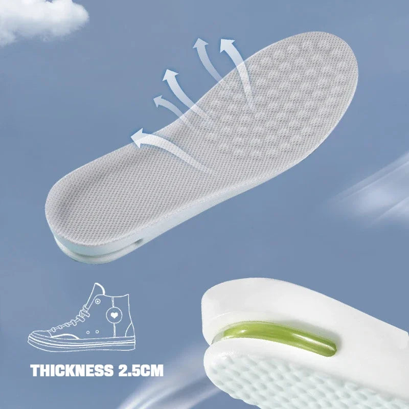 Height Increase Insoles – PU Shoe Inserts with Cushioned Support