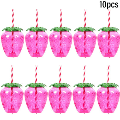 Pineapple Party Cups 6/10pcs Tropical Juice Cups for Summer Events