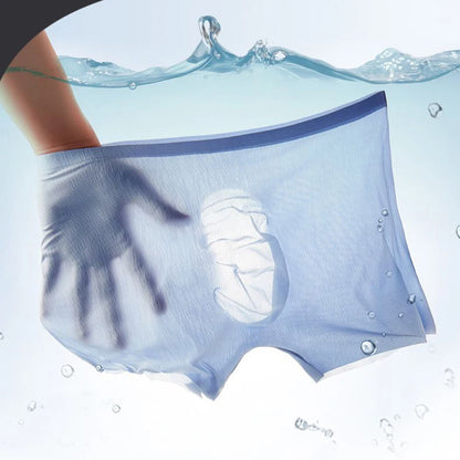 Men’s Boxer Shorts – Seamless Ice Silk Breathable Underwear