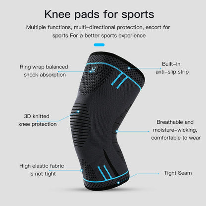 Compression Knee Sleeve Breathable Support for Basketball & Running