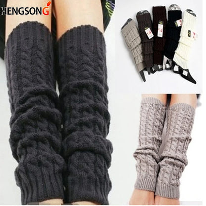 Women's Leg Warmers Knit Winter Leg Warmer Socks 40cm