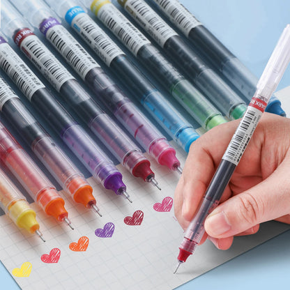 Gel Pens 10-Pack – 0.5mm Color Pens for Writing, Notes & Drawing