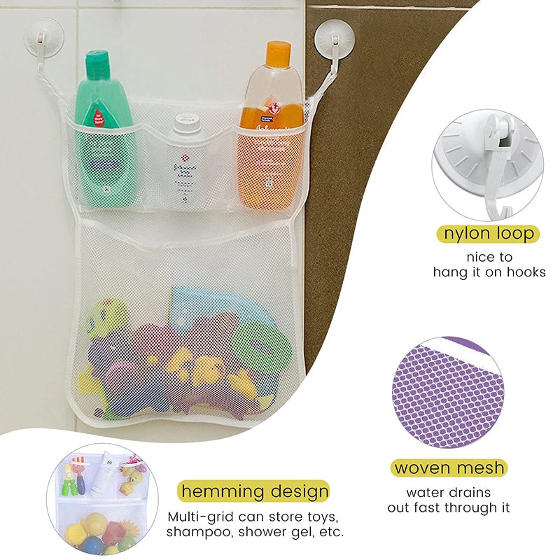 Bath Toy Storage Bag – Mesh Baby Bath Toy Organizer