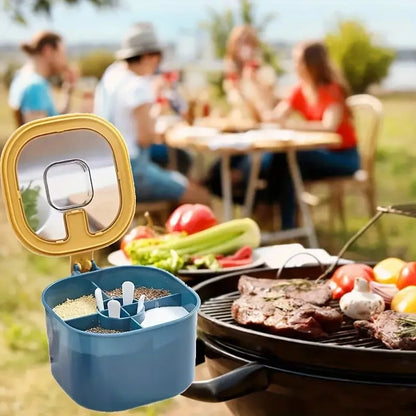 Seasoning Box with Lid & Spoons
