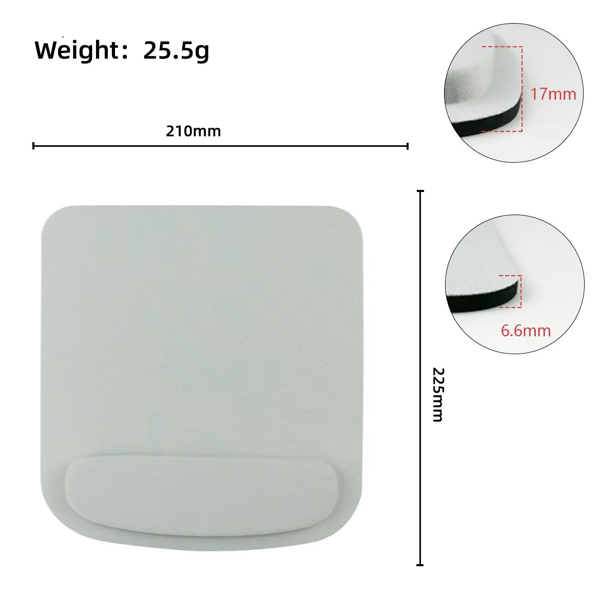 Ergonomic Mouse Pad – Wrist Rest for Office & Gaming