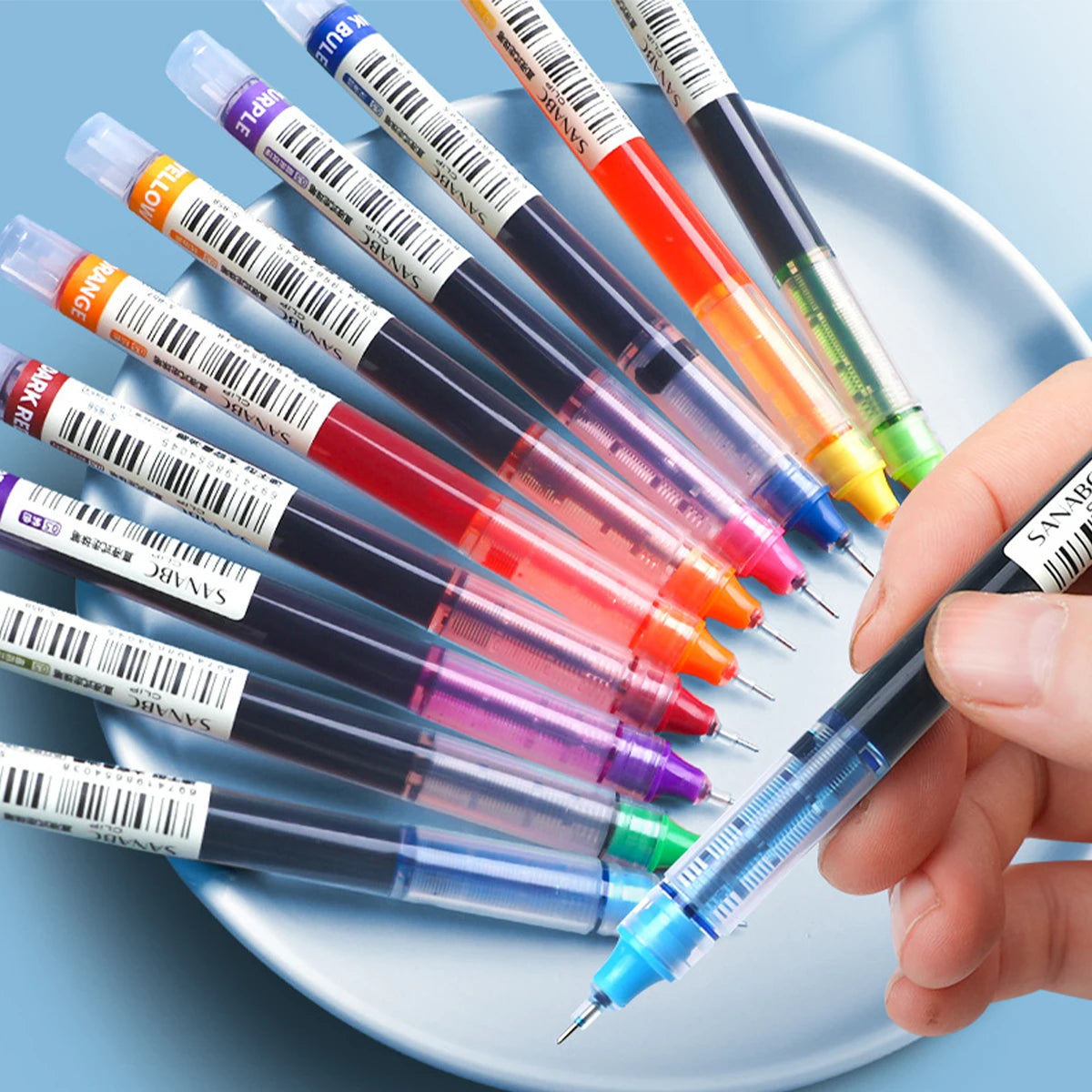 Gel Pens 10-Pack – 0.5mm Color Pens for Writing, Notes & Drawing