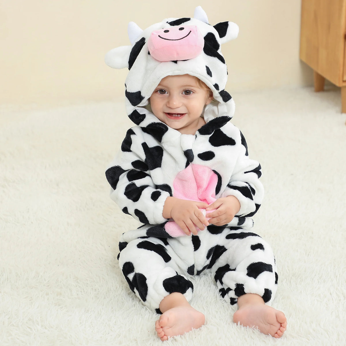 Winter Baby Rompers Baby Pijamas Panda Tiger Leopard Monkey Fox Animal Cartoon Hooded Jumpsuits Cosplay Costume Boys Girl Pajama
