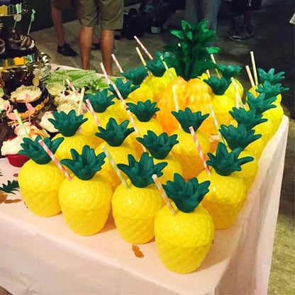 Pineapple Party Cups 6/10pcs Tropical Juice Cups for Summer Events