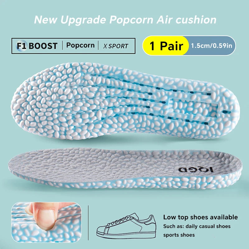 Shock Absorbing Insoles Sports Arch Support Breathable Shoe Inserts