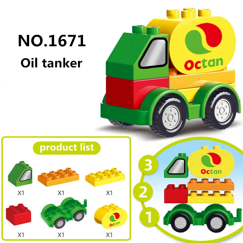 Train Building Blocks Set – Railway Track Model Construction Toy